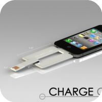 ChargeCard : iPhone USB Cable That Fits in Your Wallet [Video]